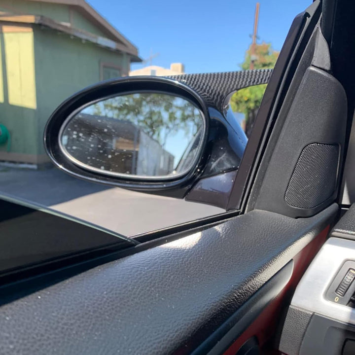 KYYET Karbonfaser-Seitenspiegel-Abdeckkappen, kompatibel mit E90 E91 E92 E93 PRE-LCI M3 Stil Karbonf