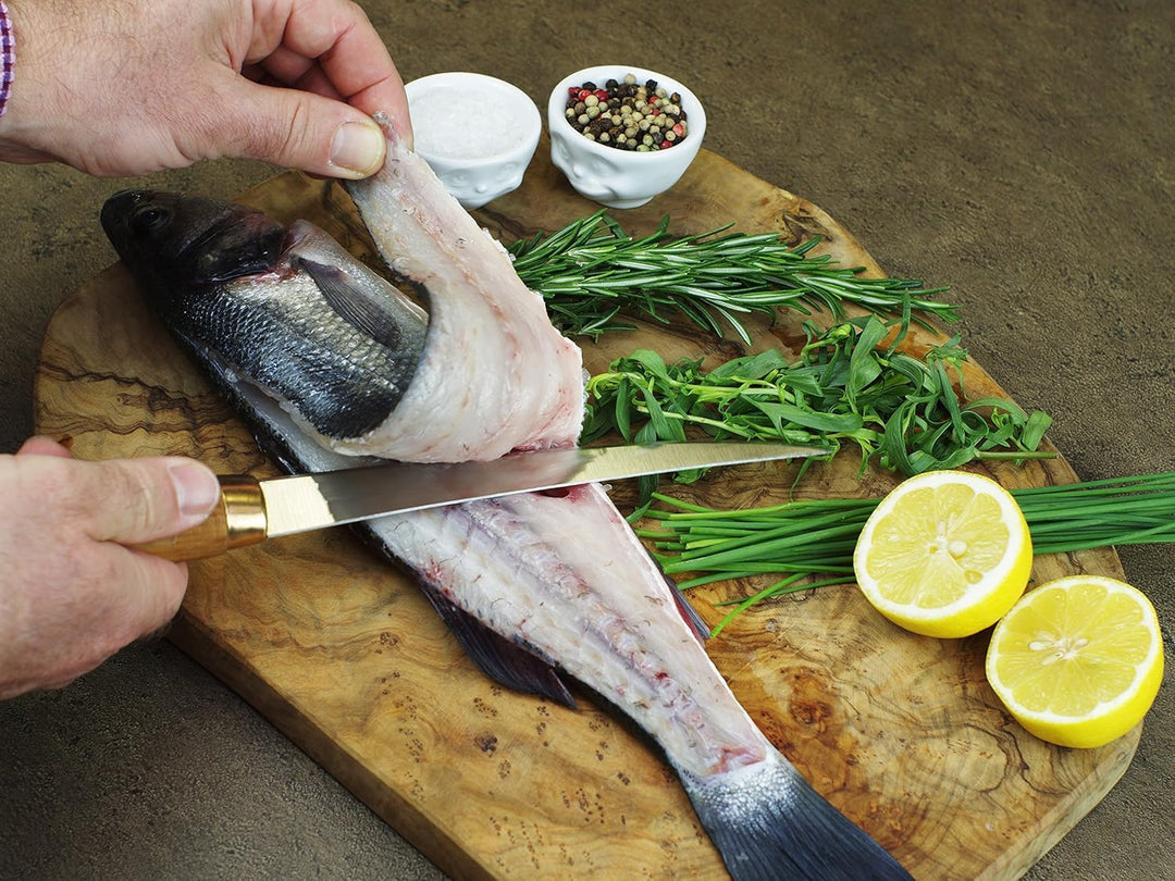 Marttiini Classic Superflex Filetier-Messer 30,6cm + Geschenkverpackung + RTX Messer-Schärfer/Fillet