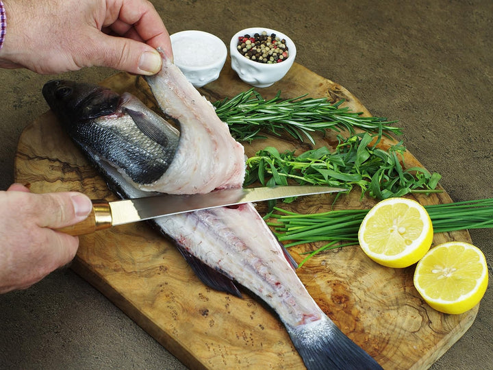 Marttiini Classic Superflex Filetier-Messer 30,6cm + Geschenkverpackung + RTX Messer-Schärfer/Fillet