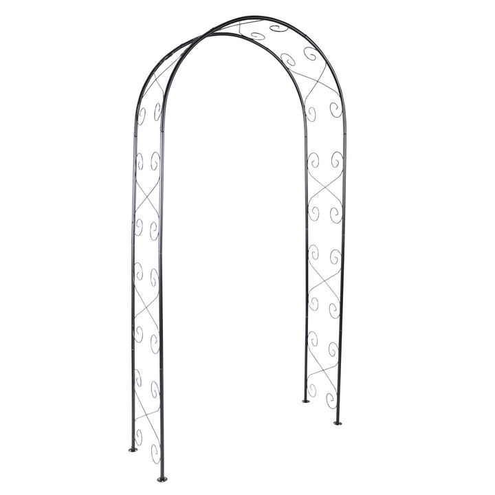 Nexos ZGE36116 Rosenbogen Torbogen Rankhilfe Pergola Spalier für Rosen Blumen im Garten Terrasse in
