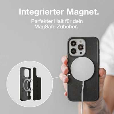 Woodcessories - Magnetische Handyhülle für iPhone 14 Pro kompatibel mit MagSafe, Hülle mit Magnet, s