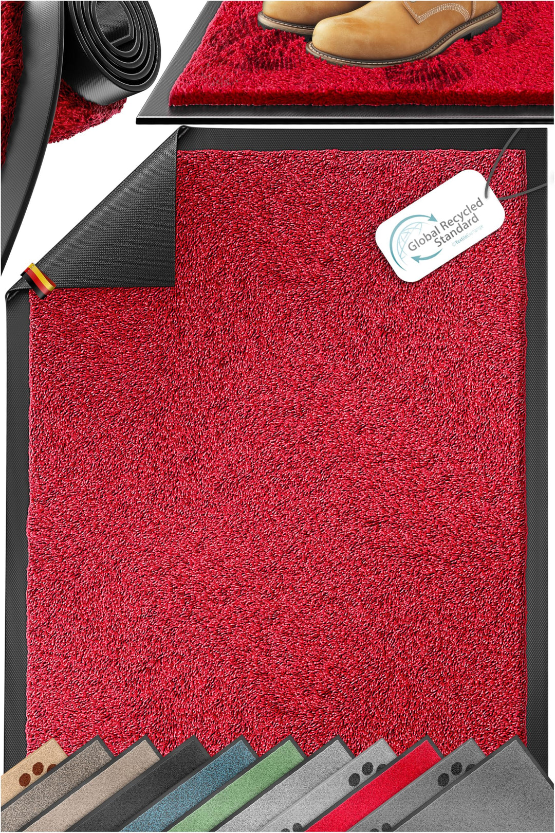 KESSER Schmutzfangmatte, Profi Fussmatte in vielen Grössen, Türmatte, Teppich, Fussabtreter & Fussab