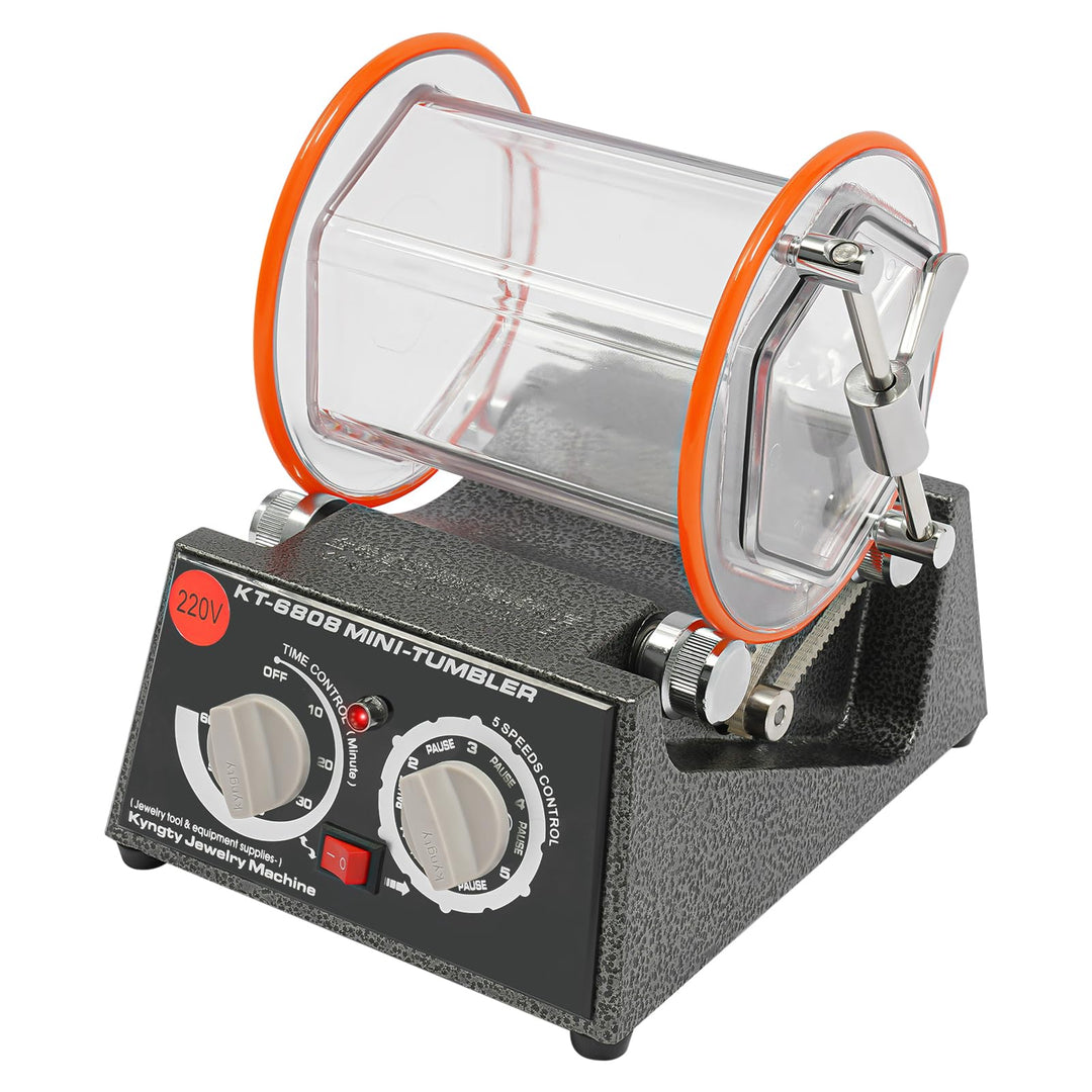 60-W-Poliermaschine, Rotierende Poliertrommel, 5-stufige Einstellung, Drehzahl 500–3000 U/min, Geeig