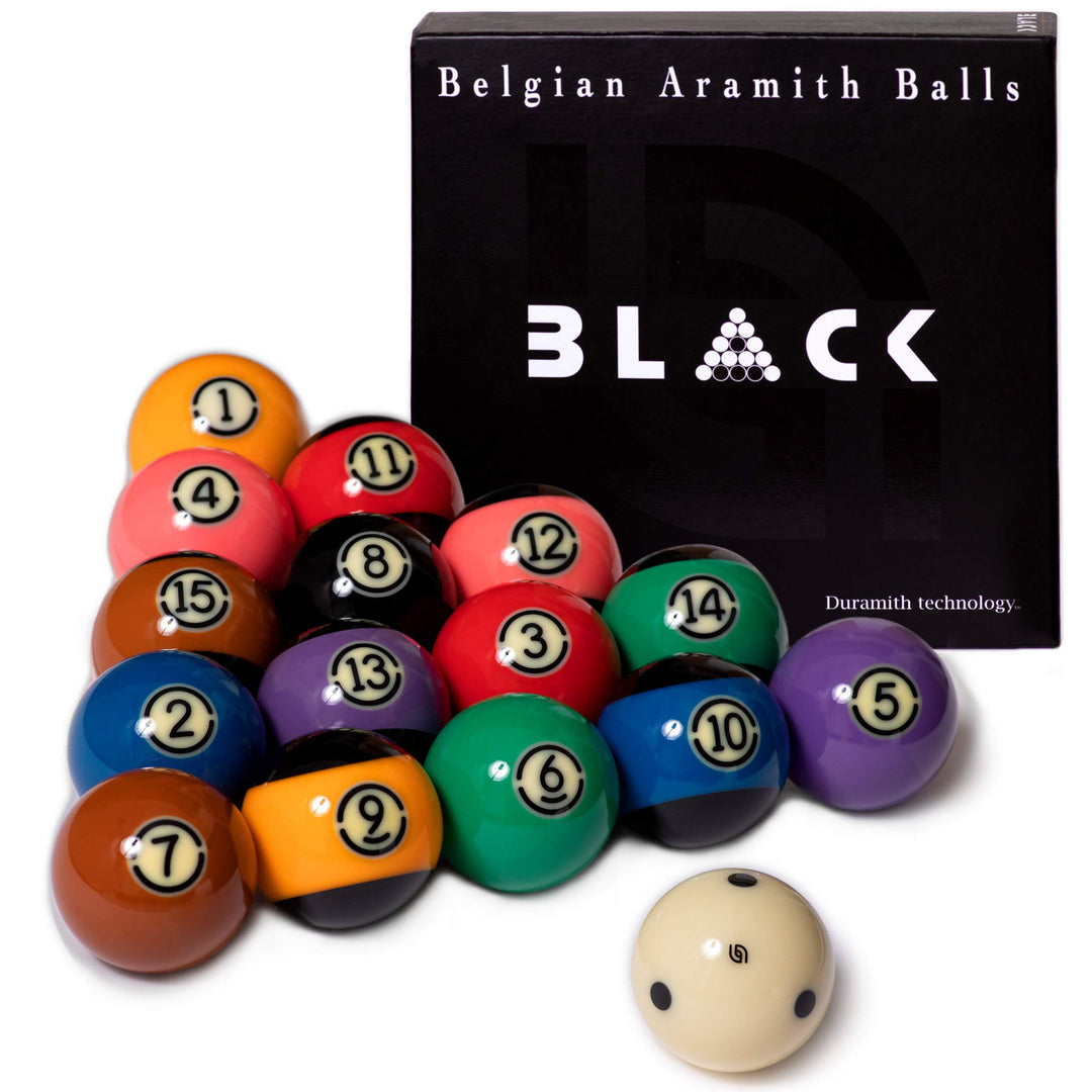 Aramith Turnier Schwarz TV Billard Pool Ball Set 2 1/4"…