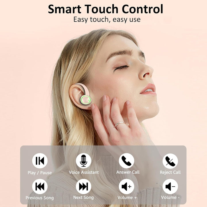 2026 Bluetooth Kopfhörer Sport, Kopfhörer Kabellos Bluetooth 5.4 Hi-Fi Stereo, 50 Std In Ear Kopfhör