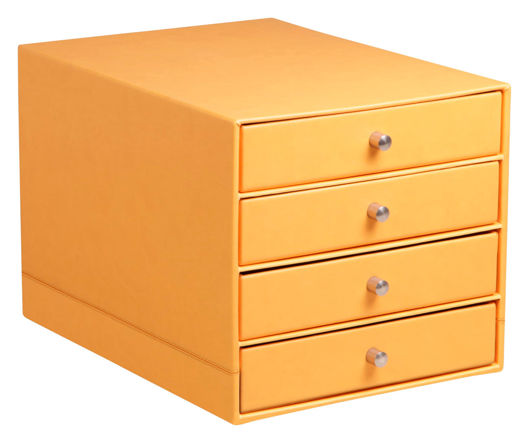 Rhodia 118860C Schubladenbox (mit 4 Schubladen, 24,8 x 32,7 x 22,8 cm, aus italienischem Kunstleder,