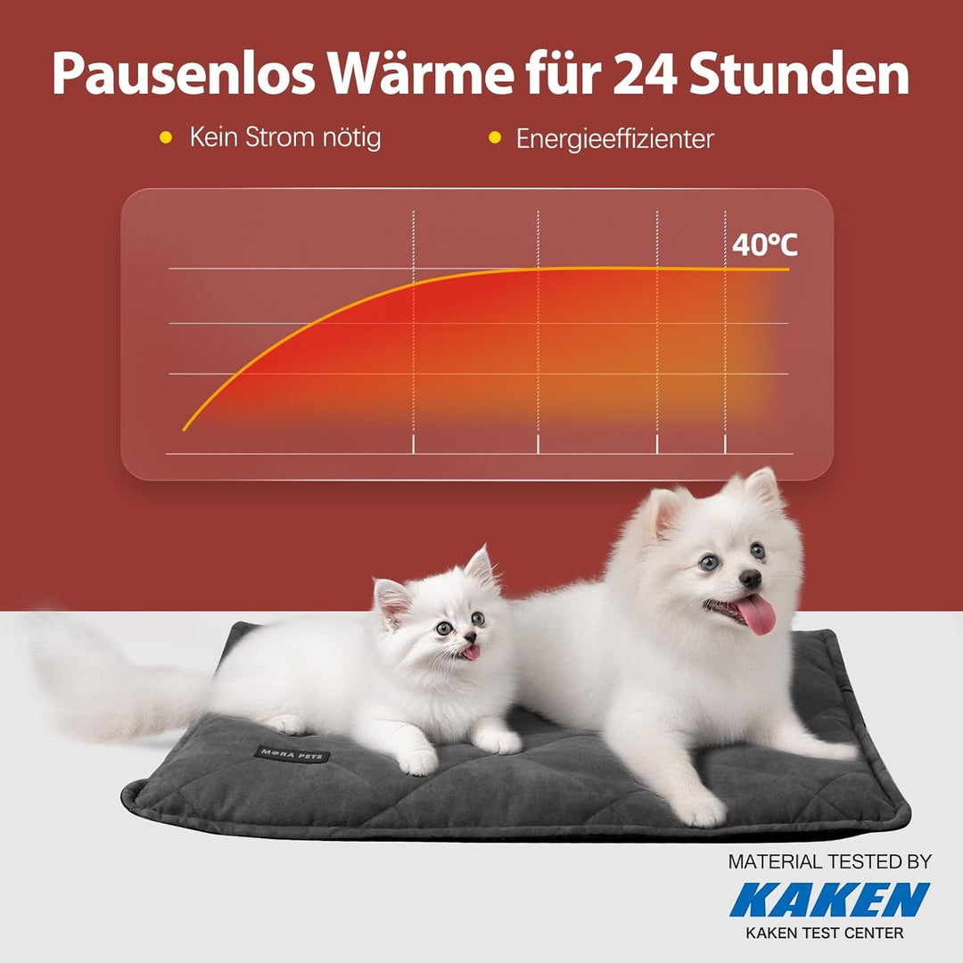 Mora Pets Selbstheizende Decke Katzen, Wärmedecke für Katzen Heizdecke Hunde Ultrawarme, Selbstwärme