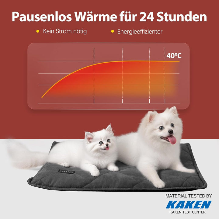 Mora Pets Selbstheizende Decke Katzen, Wärmedecke für Katzen Heizdecke Hunde Ultrawarme, Selbstwärme