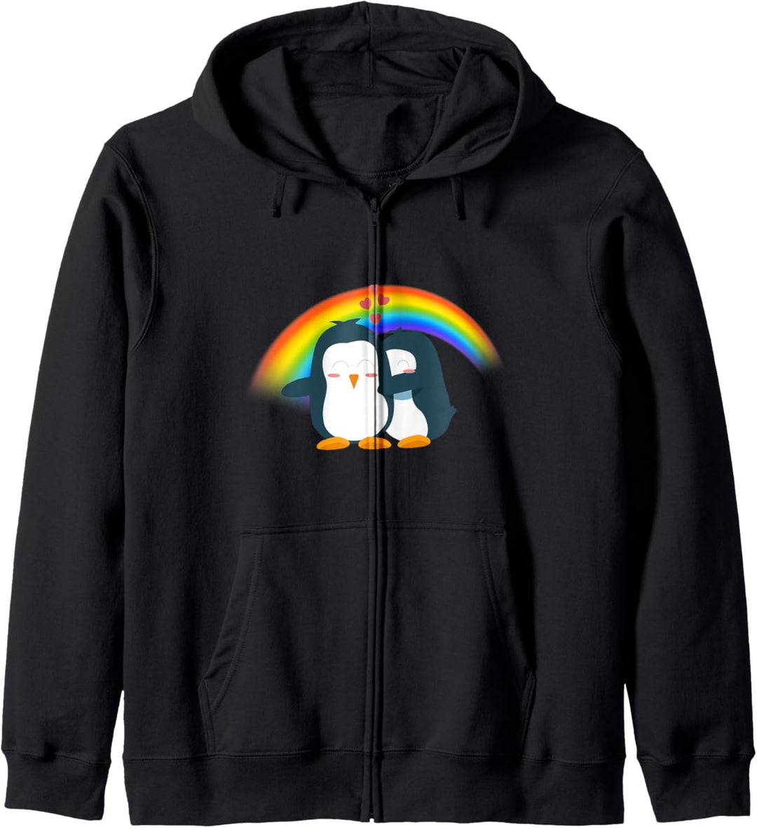 Pinguin Pärchen Support LGBTQ Ally Gay Pride Queer Kapuzenjacke