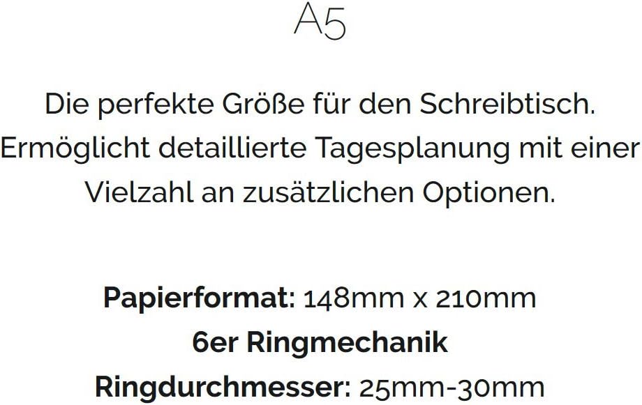 Filofax Metropol Persönlicher Organiser A5 schwarz schwarz Single, schwarz Single