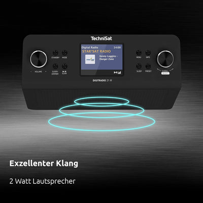 TechniSat DIGITRADIO 21 IR - Unterbaufähiges DAB+/UKW/Internet-Küchenradio (Bluetooth, 2 W Mono-Laut