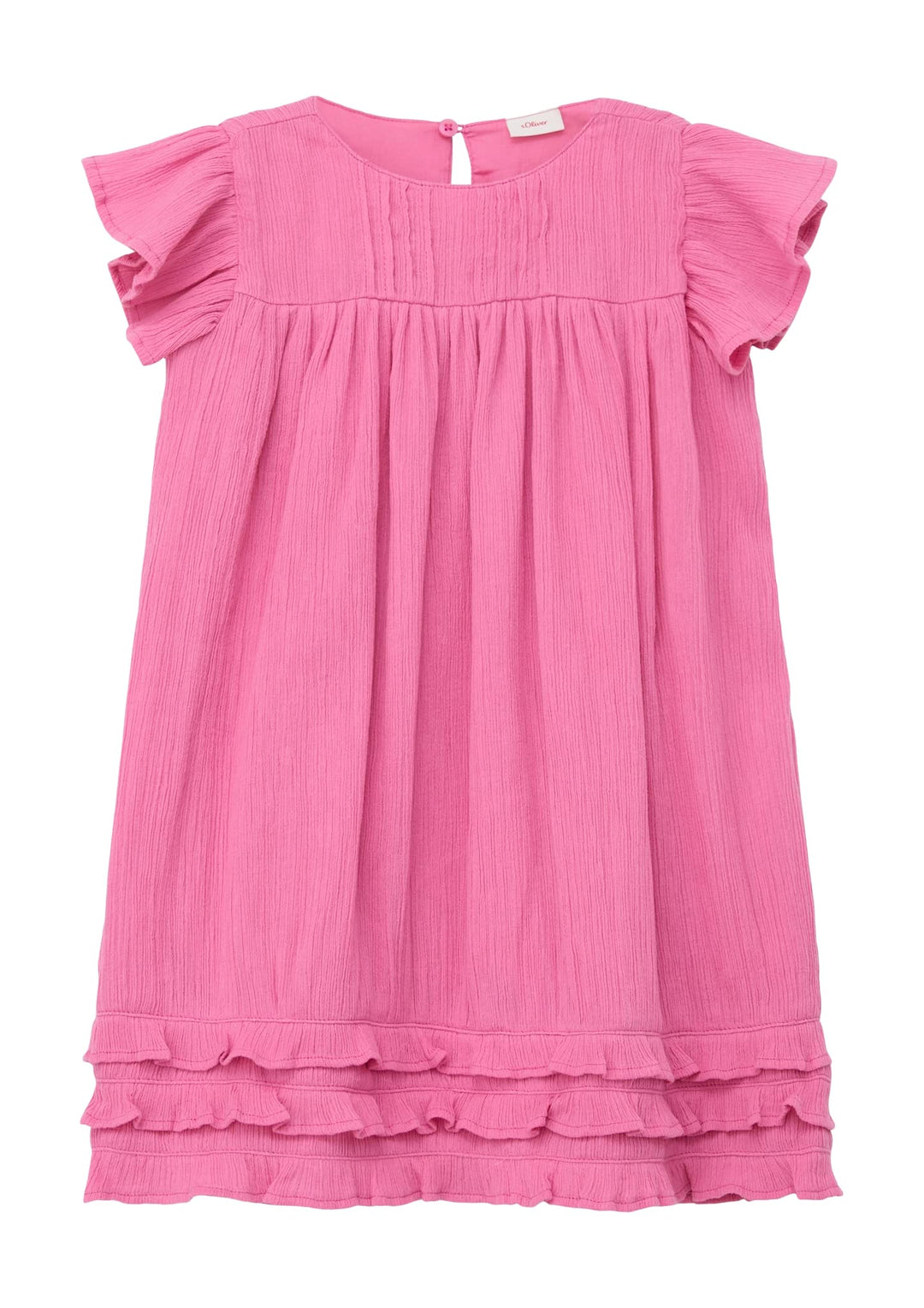 s.Oliver Mädchen Kleid mit Rüschen, 98