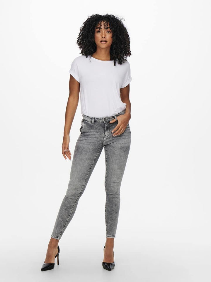 ONLY Damen Jeans XS / 32L Grey Denim, XS / 32L Grey Denim