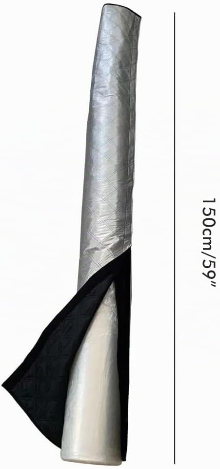 Schlauchabdeckung tragbare Klimaanlagen,wärmeisolierte Rohrumhüllung,Abluftschlauch Abdeckung aus Al