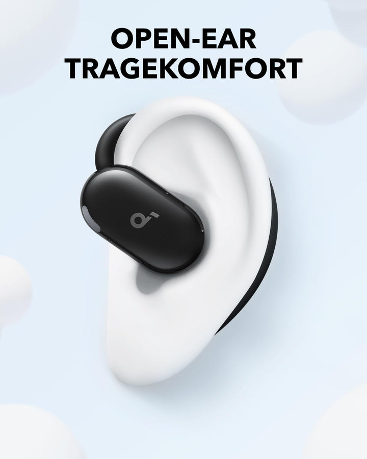 soundcore V20i von Anker Open-Ear Kopfhörer, verstellbare Ohrhaken, komfortabel, fester Halt, starke