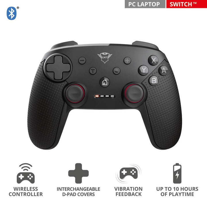 Trust Gaming GXT 1230 Muta PC &amp; Nintendo Switch Controller Kabellos, Aufladbare Batterie, Bluetooth/