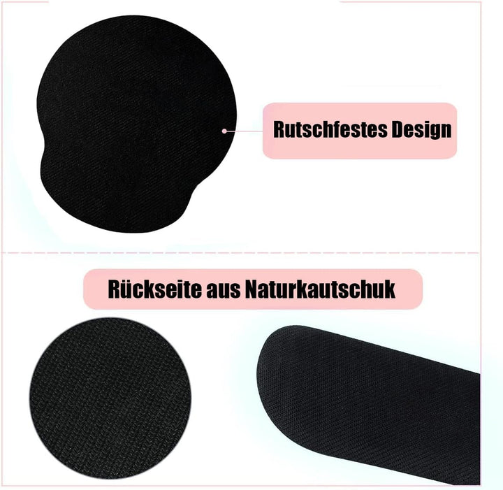 3-in-1 Handgelenkauflage Set, Mauspad mit Gelkissen+Handballenauflage Tastatur+Untersetzer,Ergonomis