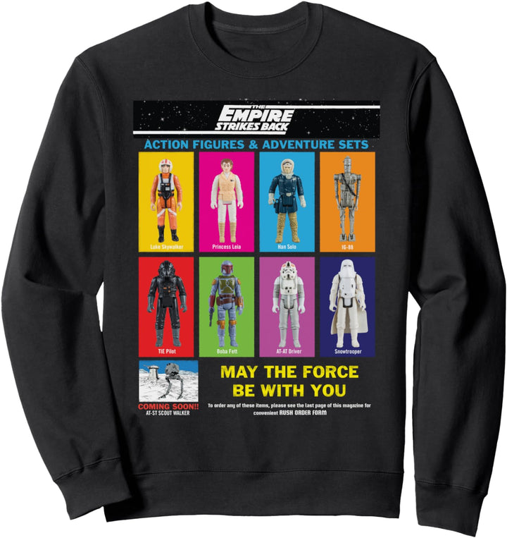 Star Wars The Empire Strikes Back Action Figures Sweatshirt