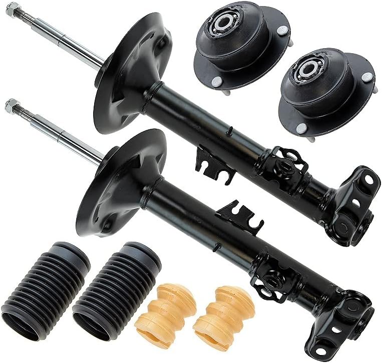 2 Stossdämpfer inkl. Domlager mit Wälzlager und Staubschutz-Set Voderachse