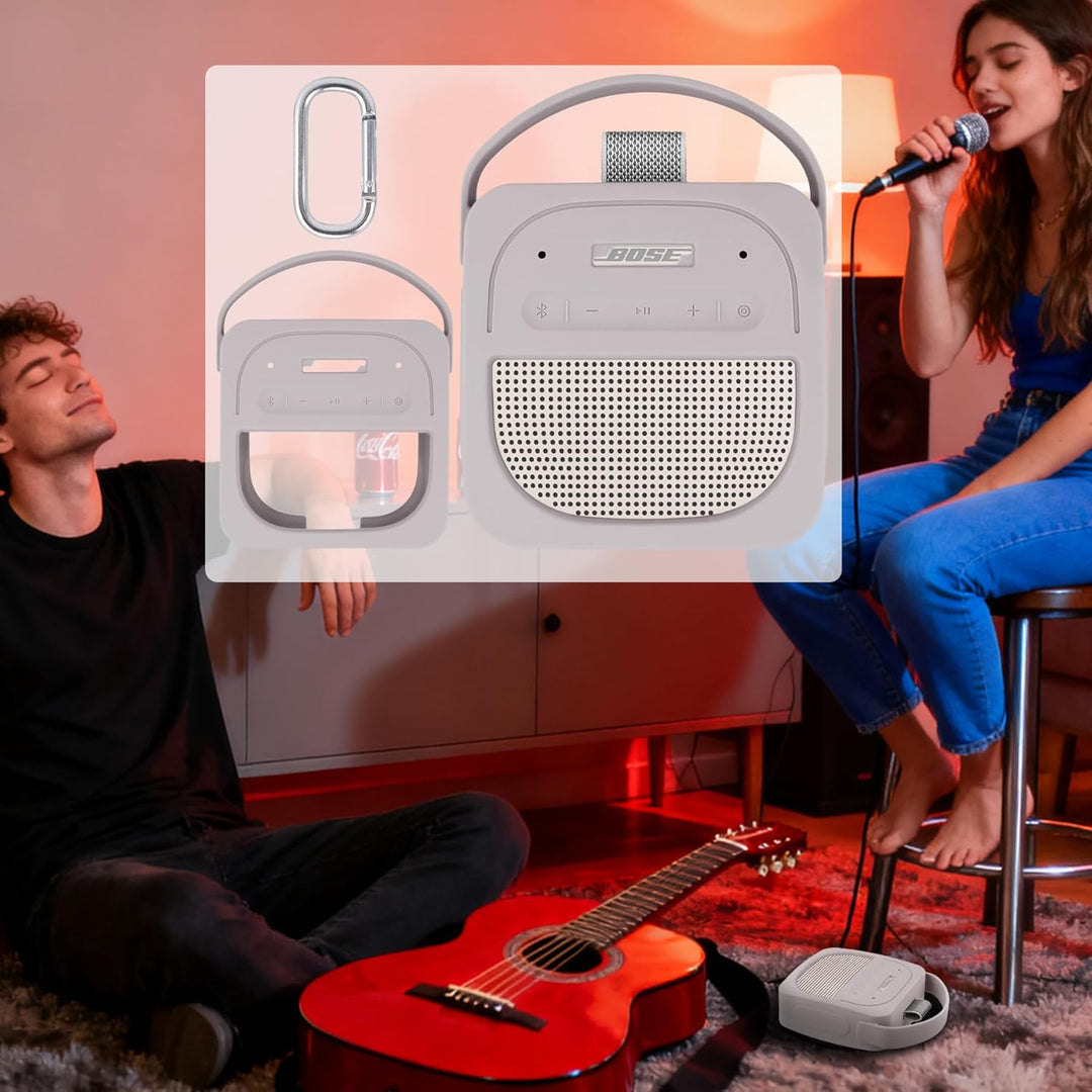 Aenllosi Silikon-Schutzhülle für tragbaren Bluetooth-Lautsprecher Bose New SoundLink Micro (2. Gen.)