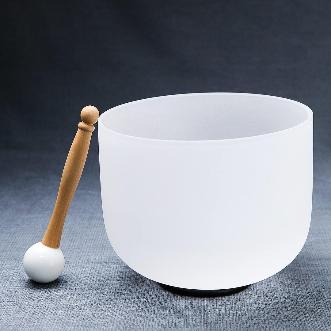 Hye-eun Kristall Klangschalen Set 3 Stück (6-10 Zoll,6"B 8"E 10"C) mit 432Hz Crystal Bowls Klangscha