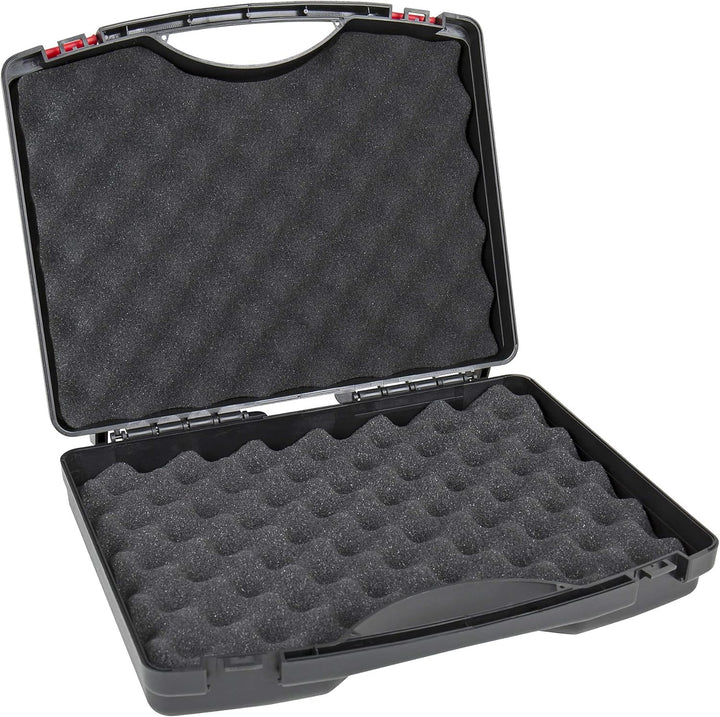 STIER Kunststoffkoffer PP m. Schaumstoffeinlage 230 x 180 x 45mm 280 x 230 x 82 Schwarz, 280 x 230 x