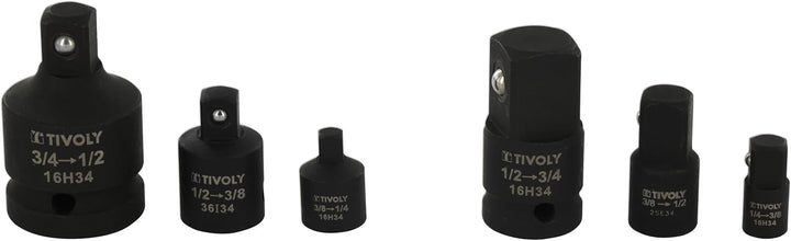 Tivoly 11591170001 Set mit 6 Teilen, speziell für Verkleinerer/Erhöhungen, Phosphat Schwarz