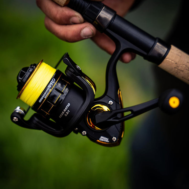 Abu Garcia Unisex-Adult Cardinal PRO Fishing Combo, Schwarzes/Gold, 1.83m