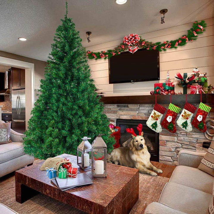 LEADZM 180/210/240cm Künstlicher Weihnachtsbaum, Tannenbaum künstlich mit Metallständer, Christbaum,