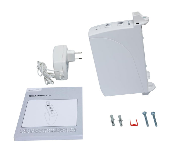 Schellenberg 22637 Elektrischer Gurtwickler Aufputz RolloDrive 35, bis 4 m² Rollladenfläche, für 14