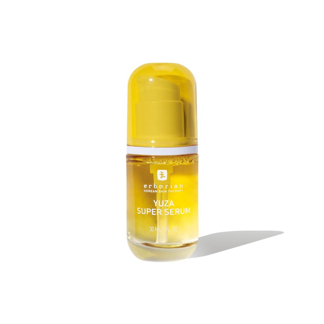 Erborian Yuza Super Serum - Nährt &amp; Anti-Falten - Koreanische Pflege mit Yuzu-Extrakt &amp; Vitamin C -