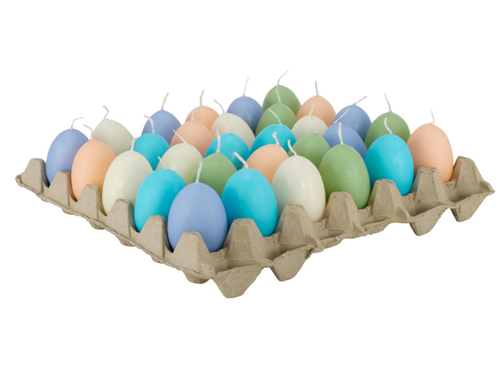 Hochwertige Eikerzen/Ostereier Kerzen - Bunter Mix - Eierkerzen Ostern - Dekoration (Farbmix (4), Hö