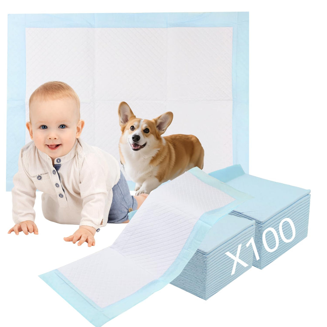 100 Stück Baby Inkontinenzunterlage Wickelunterlage Einweg, 33 × 45 cm Baby Wickelauflage, Changing