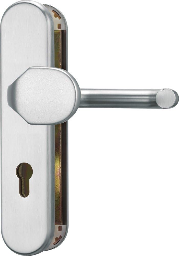 ABUS Tür-Schutzbeschlag KLT512 F1 für Feuerschutztüren, rund, aluminium, 425592 Wechselgarnitur / fü