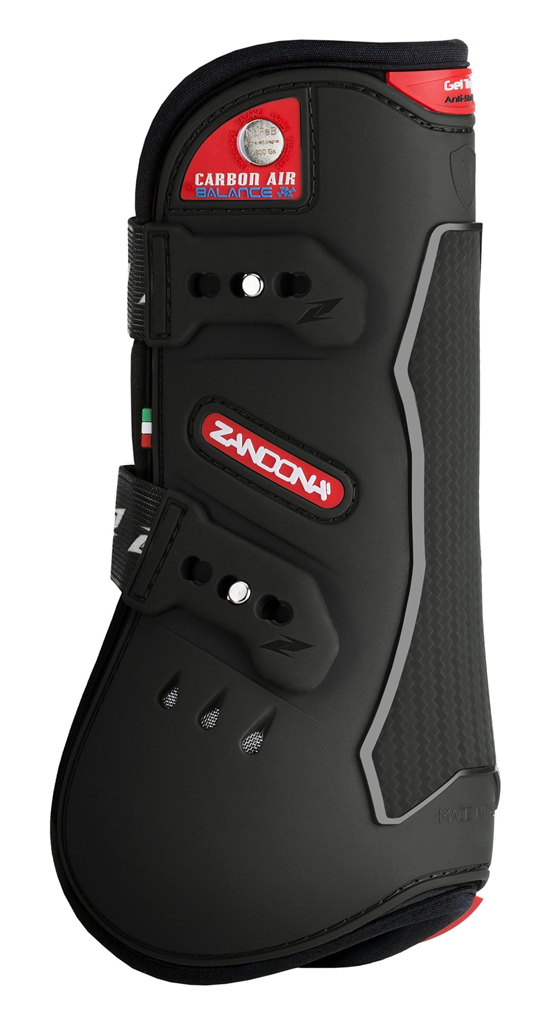 Zandonà Carbon Air Balance Tendon Schutzgamasche für Pferde M Schwarz, M Schwarz