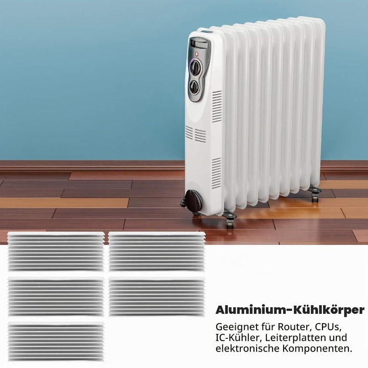 5-TLG. Kühlkörper Aluminium, Aluminiumkühlkörper für die Kühlung der CPU-Platine Wärmeableitende Tei
