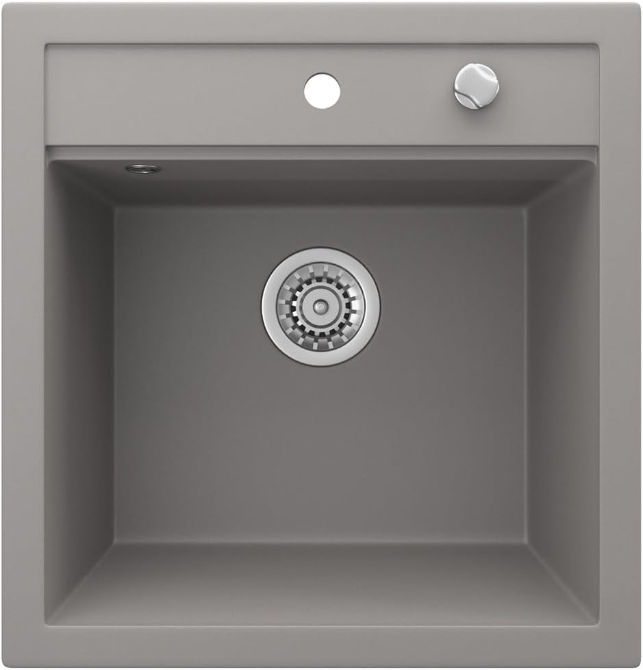 Bergström Spülbecken "Tesa", Beton, 50 x 49 cm 490x500mm Beton, 490x500mm Beton