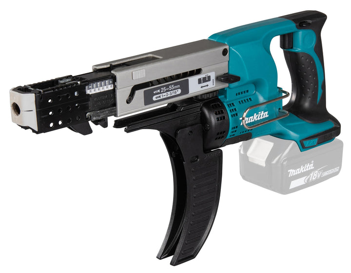 Makita DFR550Z Akku-Magazinschrauber 25-55mm 18 V (ohne Akku, ohne Ladegerät) ohne Akku, ohne Ladege