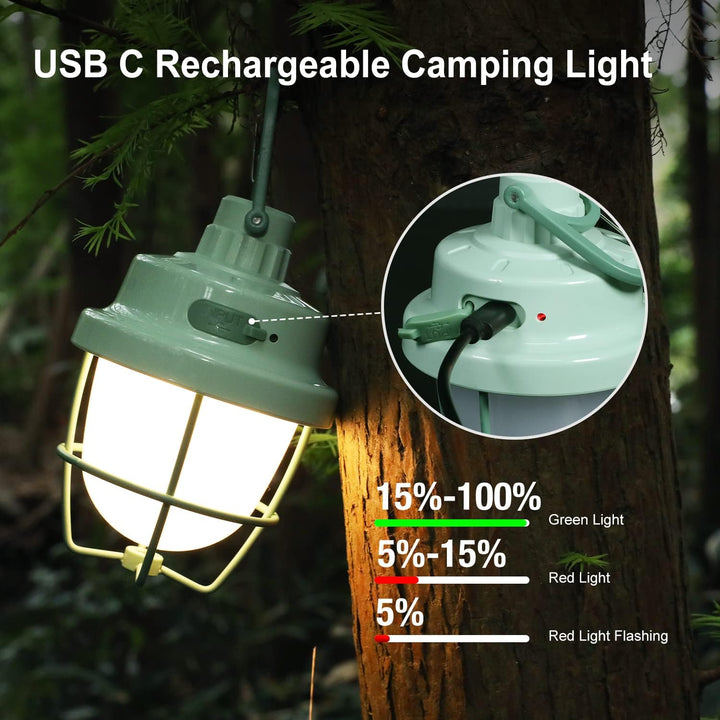 KLARUS CL3 Campinglampe, wiederaufladbare LED Camping Laterne mit 5 Modi, tragbares Campinglicht für