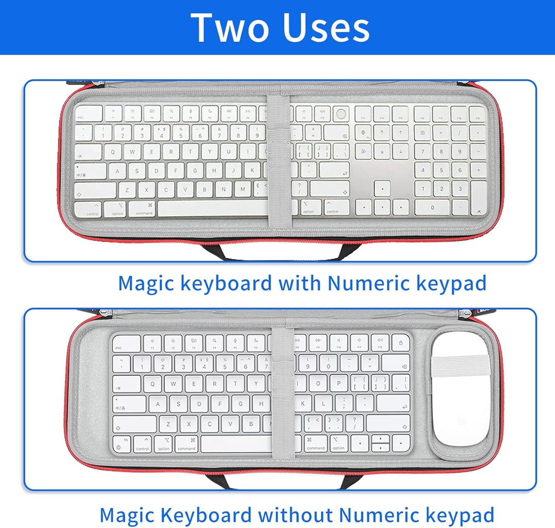 RLSOCO Tasche für Apple Magic Keyboard mit Ziffernblock & für Apple Magic Keyboard und Magic Mouse (