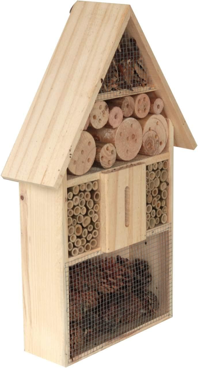 Insektenhotel 31x10x48cm Bienen Insektenhaus Pinienholz Natur