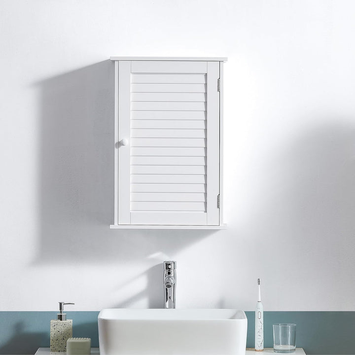 Bath Vida Badezimmerschrank, 1 Tür, Holz, weiss