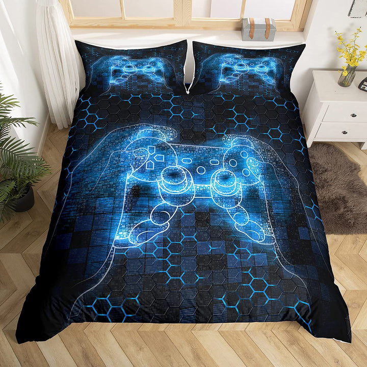 Homemissing Gamer Bettbezug für Kinder, Gaming, Video, Game, Bettwäsche, 200 x 200 cm, Spielekonsole