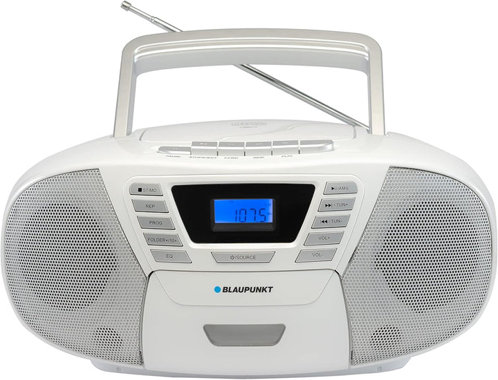 Blaupunkt B 120 WH tragbarer Kinder CD Player mit Bluetooth | Kassettenrekorder Kinder | Hörbuch Fun