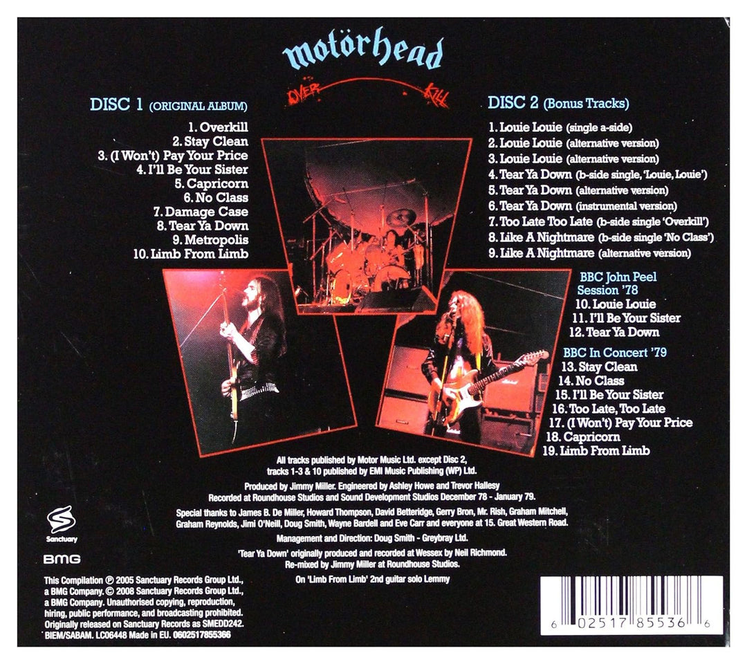 Overkill, Audio-CD