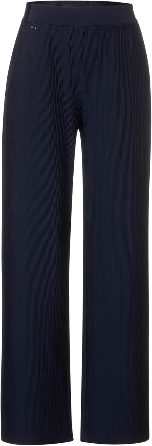 Street One Damen Hose Straight und High 40W / 30L Deep Blue, 40W / 30L Deep Blue