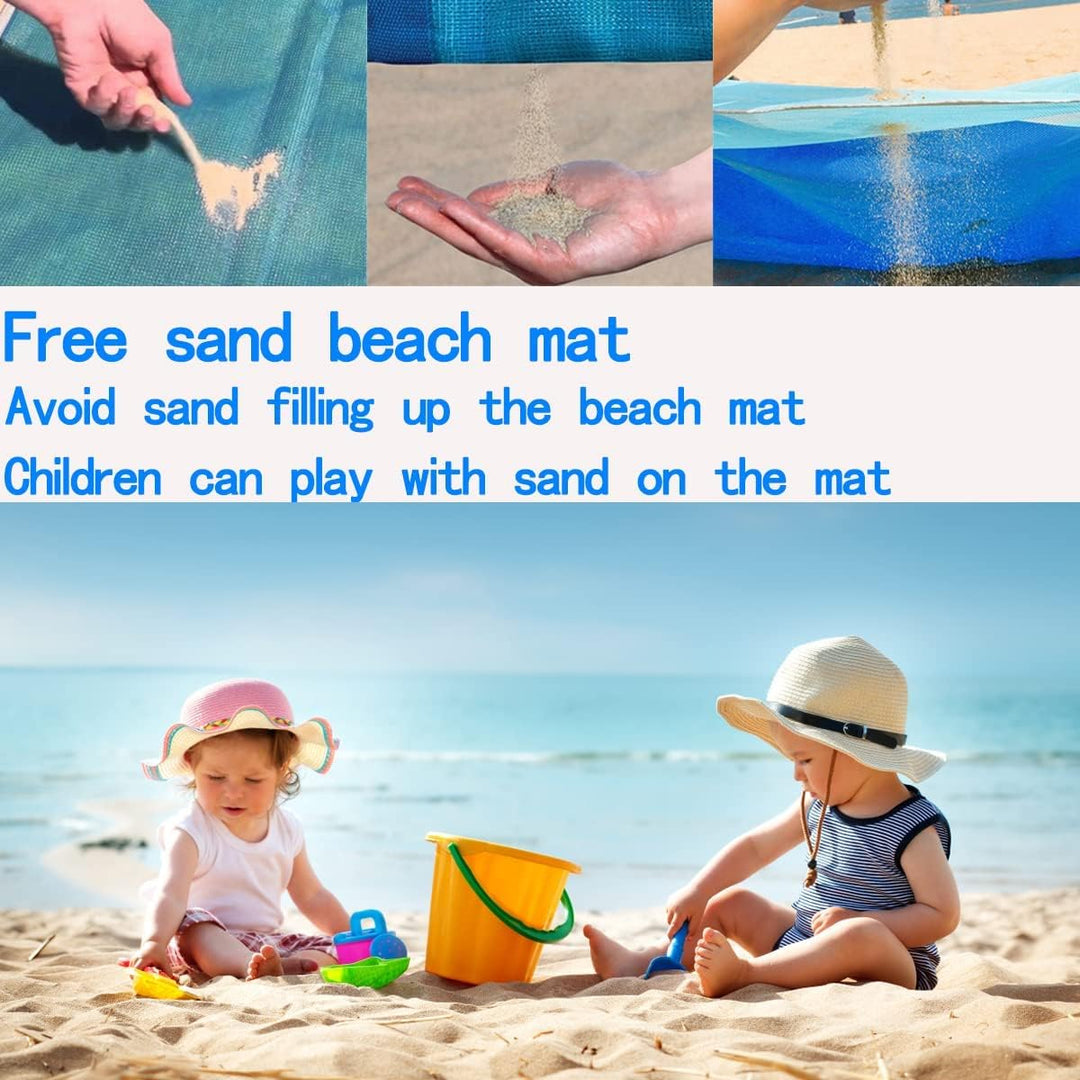 Stranddecke Sandfrei Strandmatte, Tragbare Sanddichte Stranddecke, Faltbar Ultraleicht Beach Blanket