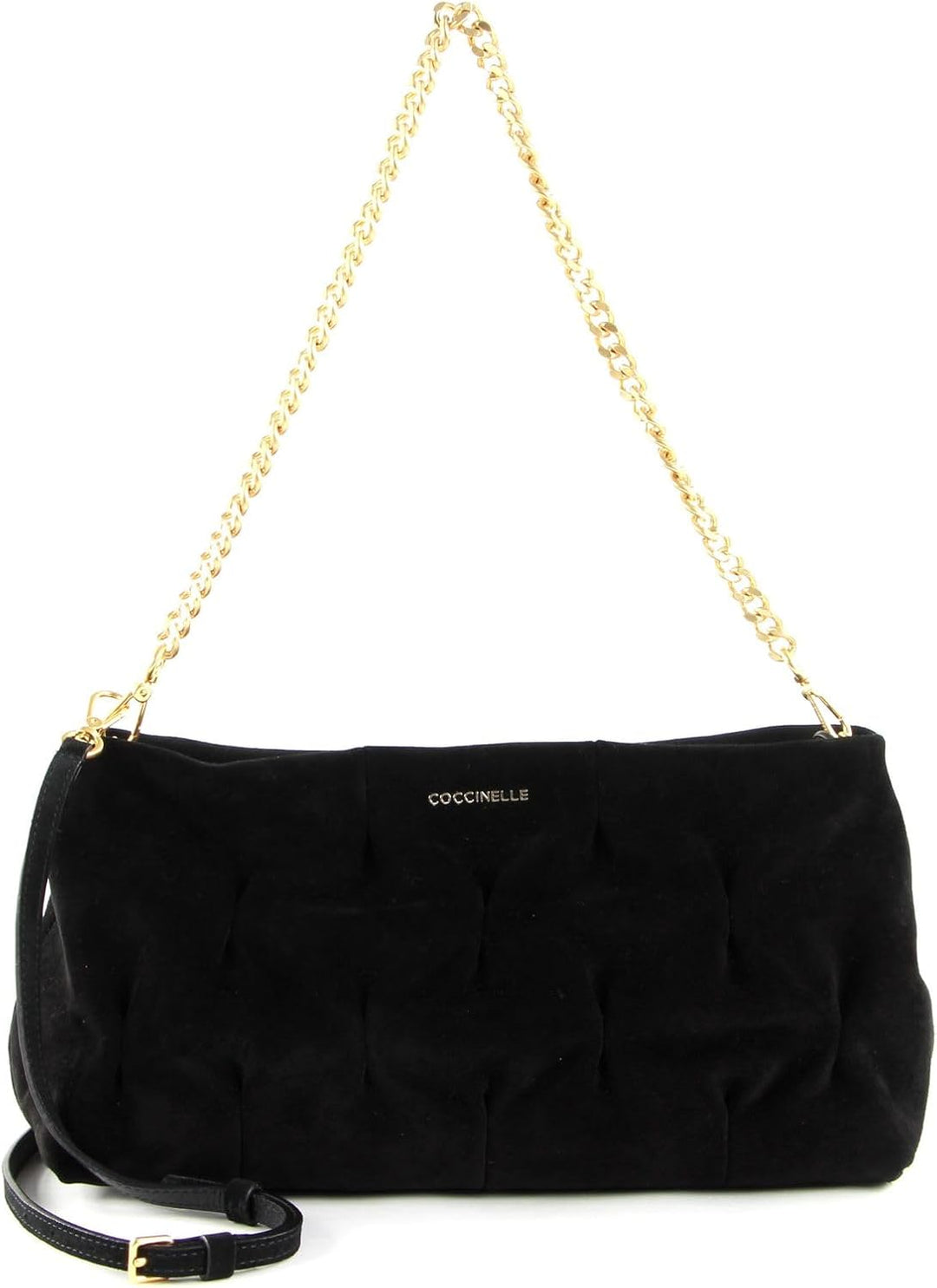 Coccinelle Ophelie Goodie Suede Handbag Noir