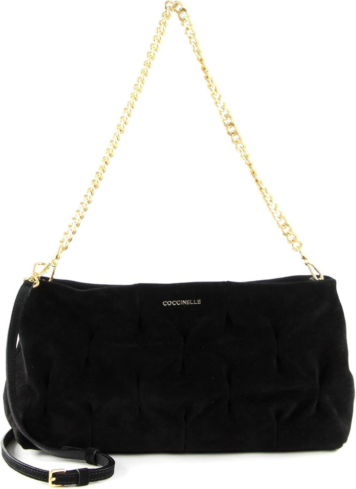 Coccinelle Ophelie Goodie Suede Handbag Noir