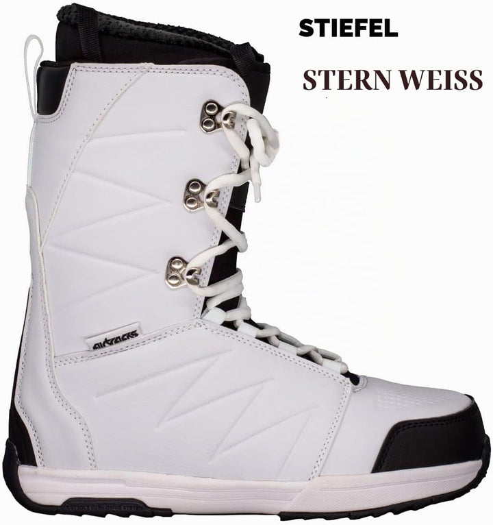 Airtracks Damen Snowboard-Set High M Carbon Rocker + Bindung Master W Fastec + Boots + Sb Bag 140 14